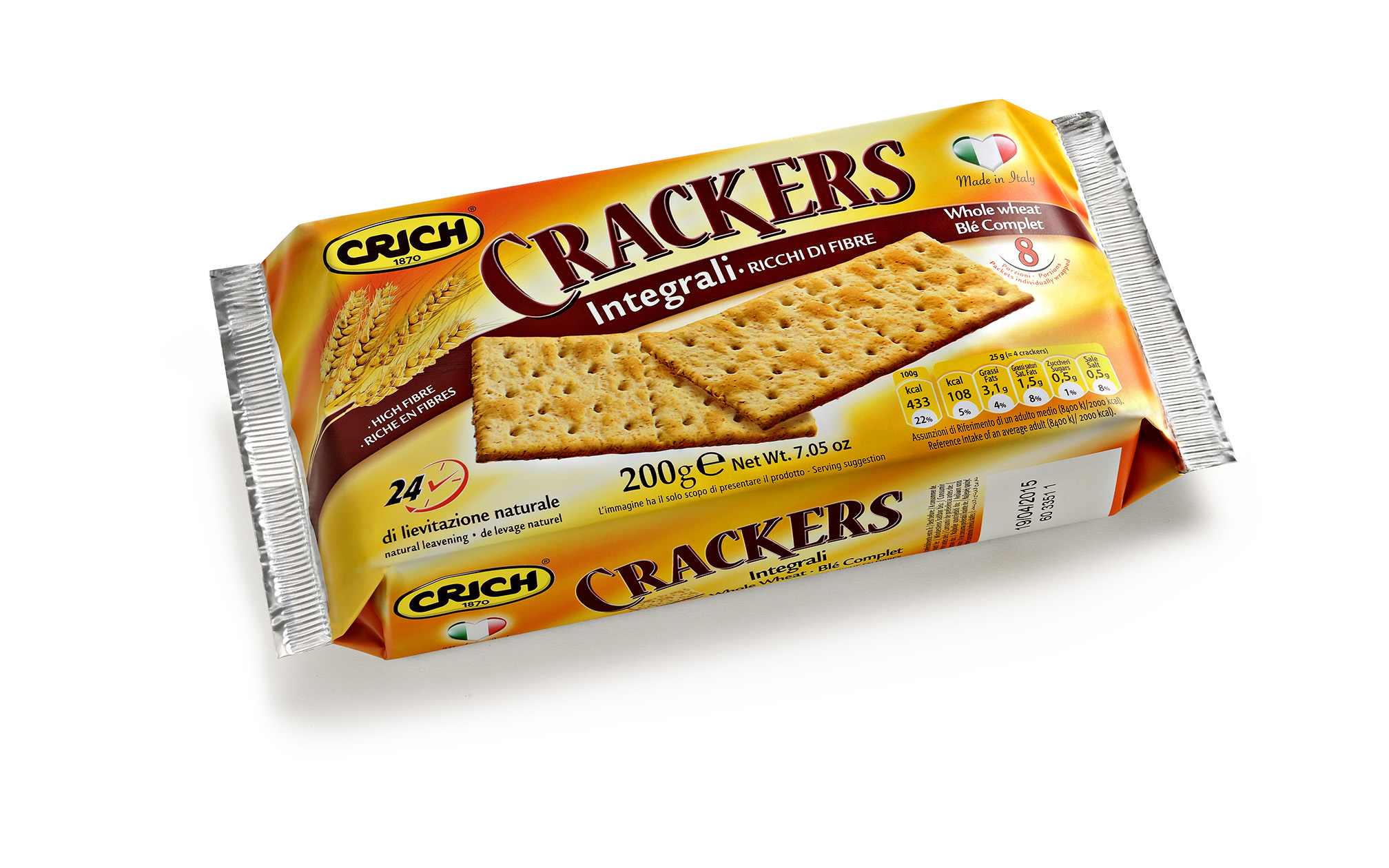 WHOLE WHEAT CRACKERS 200G